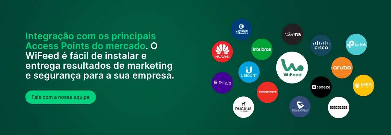 Integração com os principais Access Points do mercado