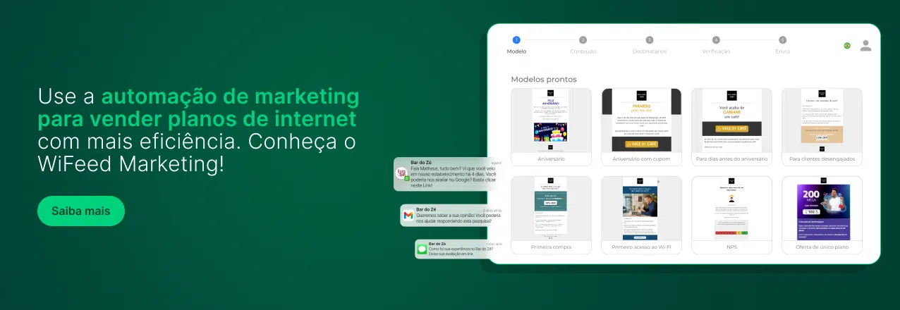 Use a automação de marketing a para vender planos de internet