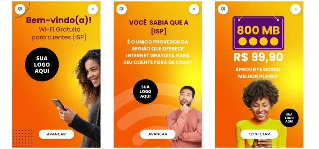 campanha reconhecimento de marca com hotspot Wi-Fi